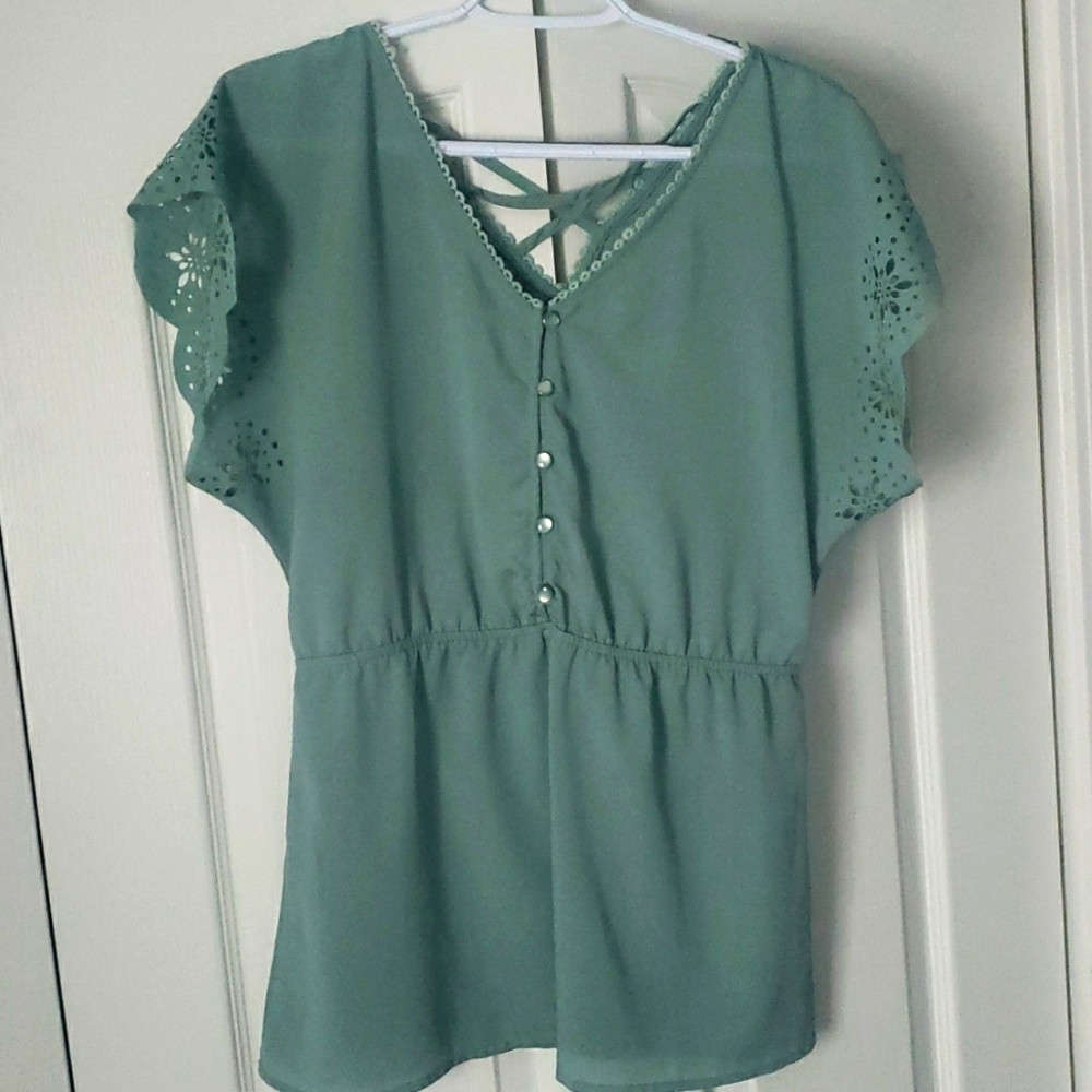 Blue Bird Blouse Size Small